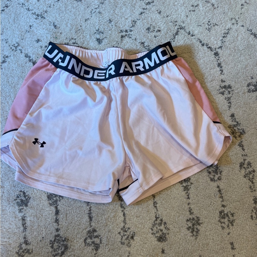 Under armor pink shorts